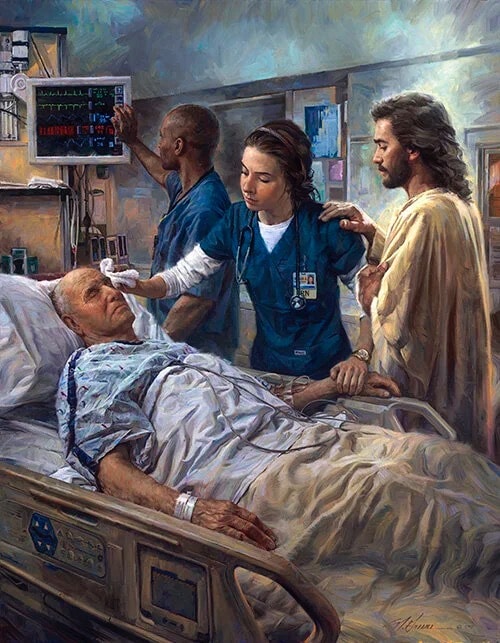 Doctor examining patient's back pain